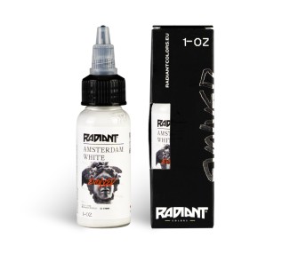AMSTERDAM WHITE - Radiant Colors - 30ml - Colore Tattoo REACH radiant colors