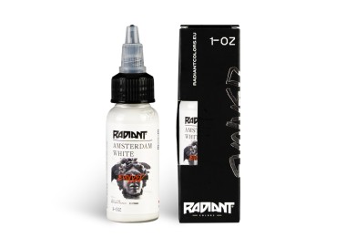 AMSTERDAM WHITE - Radiant Colors - 30ml - Colore Tattoo REACH radiant colors