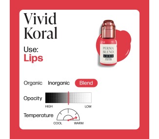 VIVID KORAL - Perma Blend Luxe - 15ml - Pigmento PMU REACH perma blend