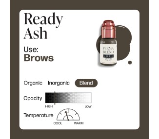 READY ASH - Perma Blend Luxe - 15ml - Pigmento PMU REACH perma blend