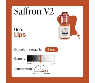 SAFFRON V2 - Perma Blend Luxe - 15ml - Pigmento PMU REACH perma blend