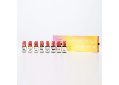 BROW-CHICKA WOW WOW Set - Perma Blend Luxe - 8x15ml - Pigmenti PMU REACH perma blend