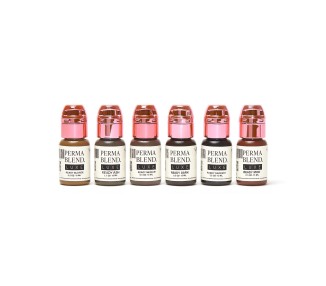 READY, SET, GO Pre-Modified Set - Perma Blend Luxe - 6x15ml - Pigmenti PMU REACH perma blend