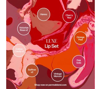 PUCKER-UP BUTTERCUP Set - Perma Blend Luxe - 8x15ml - Pigmenti PMU REACH perma blend