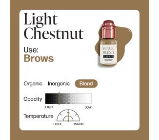 LIGHT CHESTNUT - Perma Blend Luxe - 15ml - Pigmento PMU REACH perma blend