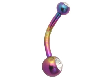 TT-RB DOUBLE JEWEL NAVEL BANANABELL