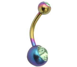 TT-RB DOUBLE JEWEL NAVEL BANANABELL