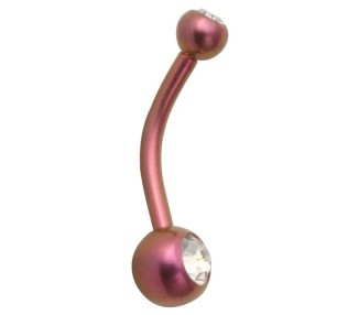 TT-PU DOUBLE JEWEL NAVEL BANANABELL