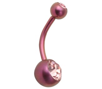 TT-PU DOUBLE JEWEL NAVEL BANANABELL