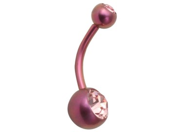 TT-PU DOUBLE JEWEL NAVEL BANANABELL