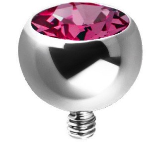 Micro Titanium Jewelled Ball For Internal Barbells
