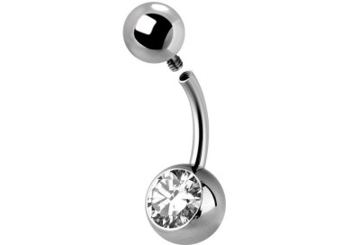Titanium Jewelled Internal Banana