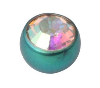 Tt-gr Screw-on Jewelled Balls