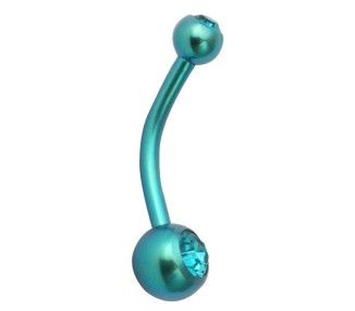 TT-GR DOUBLE JEWEL NAVEL BANANABELL
