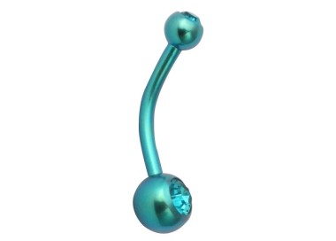 TT-GR DOUBLE JEWEL NAVEL BANANABELL