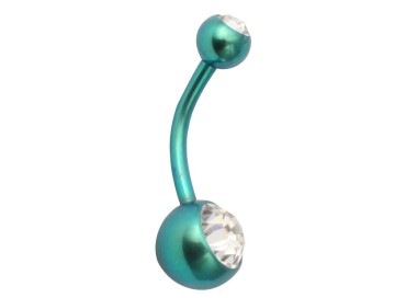 TT-GR DOUBLE JEWEL NAVEL BANANABELL