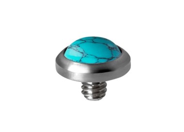 Tt Turquoise Stone Disc For Dermal