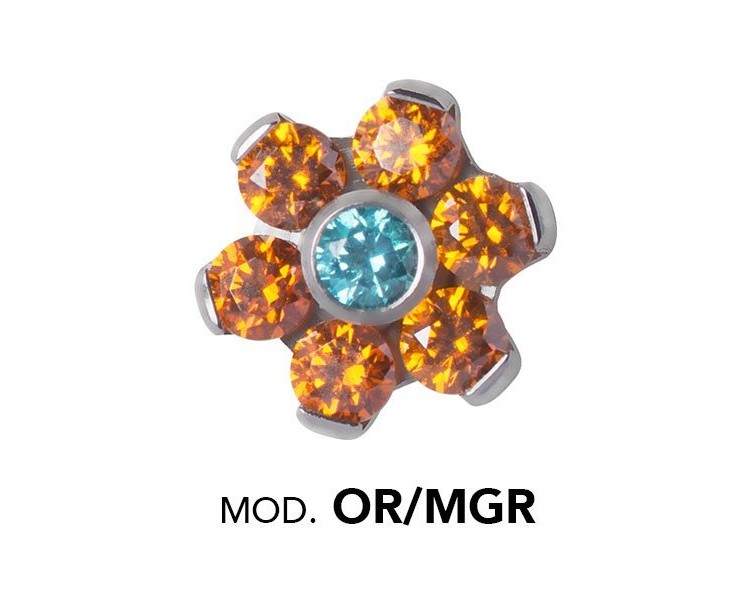 Titanium Micro Flowers For Micro Barbells Titanium Micro Flowers For Micro Barbells