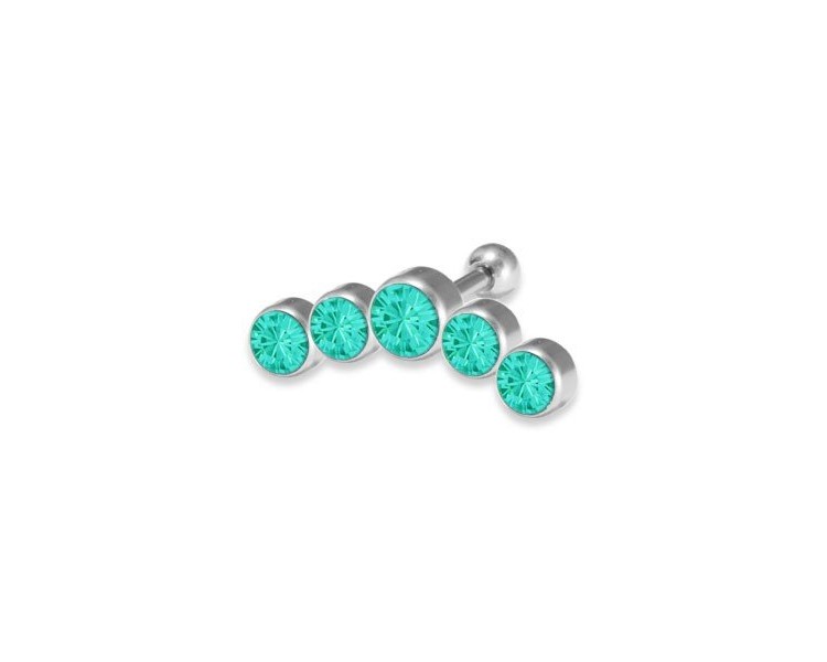 JEWELLED 5 DISC 3-3-4-3-3mm JEWELLED 5 DISC 3-3-4-3-3mm