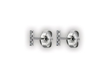 SS 316 SHORT BAR STUDS W/ MICROPAVE SETTING (PAIR) WH