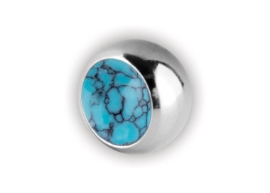 TURQUOISE STONE SCREW-ON BALLS