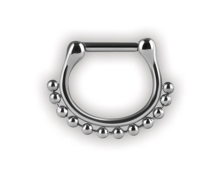 SS 316 SEPTUM CLICKERS SIDE BALL CHAIN SS 316 SEPTUM CLICKERS SIDE BALL CHAIN