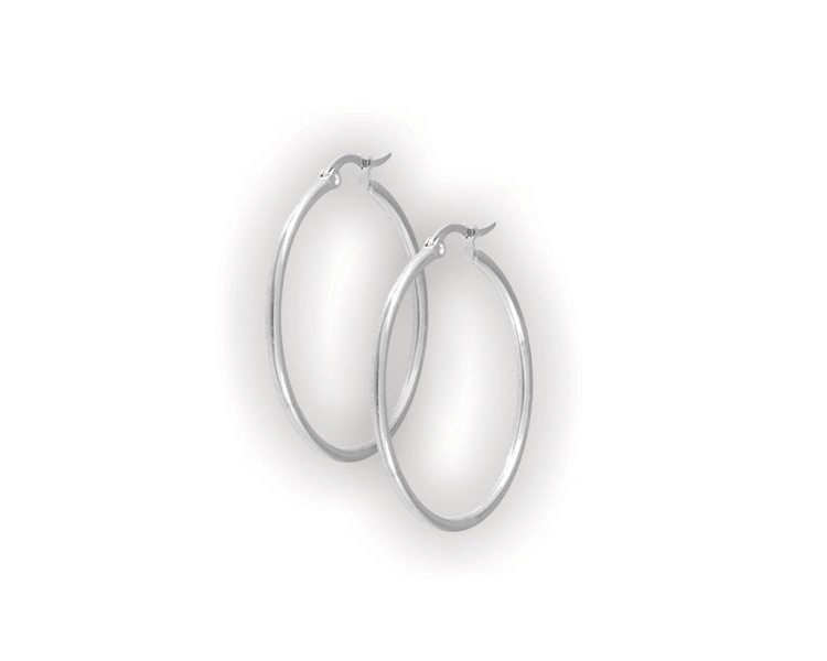 SS 316 ROUND HOOP EARRINGS (PAIR) SS 316 ROUND HOOP EARRINGS (PAIR)