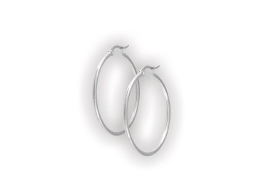SS 316 ROUND HOOP EARRINGS (PAIR)
