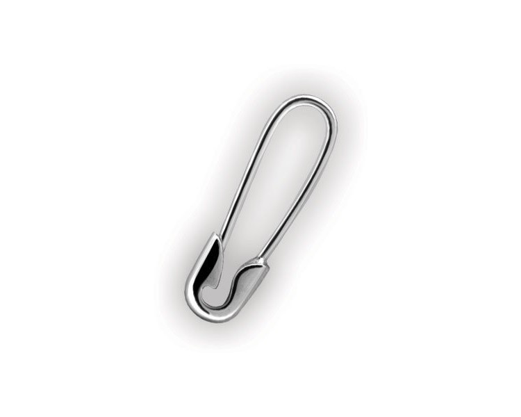 SS 316 MINI SAFETY PIN EAR RINGS (PAIR) 0,8mm SS 316 MINI SAFETY PIN EAR RINGS (PAIR) 0,8mm