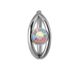 SS 316 JEWELLED HINGED RING