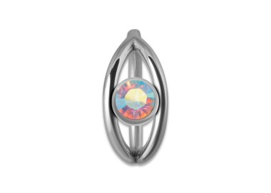 SS 316 JEWELLED HINGED RING