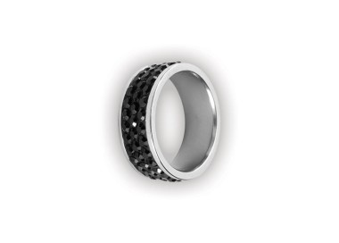 TRIPLE JEWELLED CRYSTAL RING