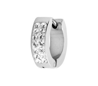 SS 316 CRYSTAL HOOP (PAIR) 4,0x14mm