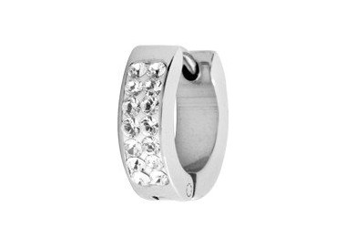 SS 316 CRYSTAL HOOP (PAIR) 4,0x14mm