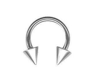 SS 316 CIRCULAR BARBELLS W/CONES