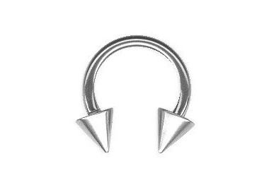 SS 316 CIRCULAR BARBELLS W/CONES