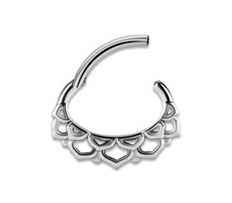 SS 316 HINGED SEPTUM & DAITH CLICKERS 1,2x6mm mod.6