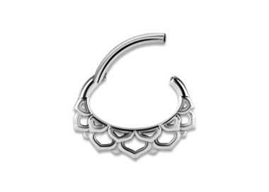 SS 316 HINGED SEPTUM & DAITH CLICKERS 1,2x6mm mod.6
