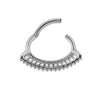 SS 316 HINGED SEPTUM & DAITH CLICKERS 1,2x6mm mod.10