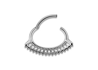 SS 316 HINGED SEPTUM & DAITH CLICKERS 1,2x6mm mod.10
