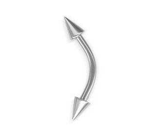 CURVED EYEBROW BARBELLS W/CONES