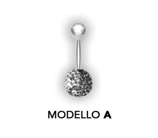 8mm CRYSTAL YING YANG BANANABELLS