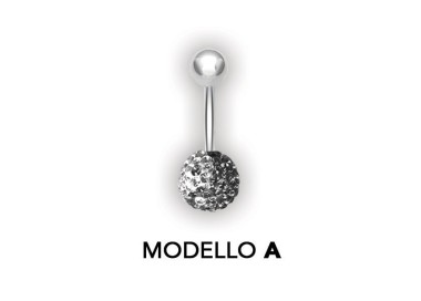 8mm CRYSTAL YING YANG BANANABELLS