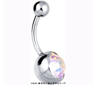 8mm JEWEL NAVEL BARBELLS