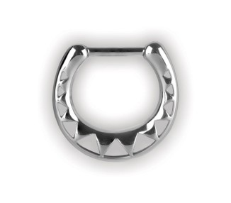 SS 316 SEPTUM CLICKERS AFRICAN PATTERN MODELLO 1