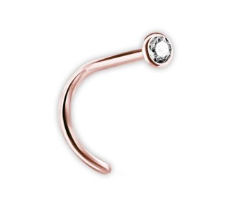 RG 316 JEWELLD NOSE STUD BENT 0,8mm sfera 2.35mm