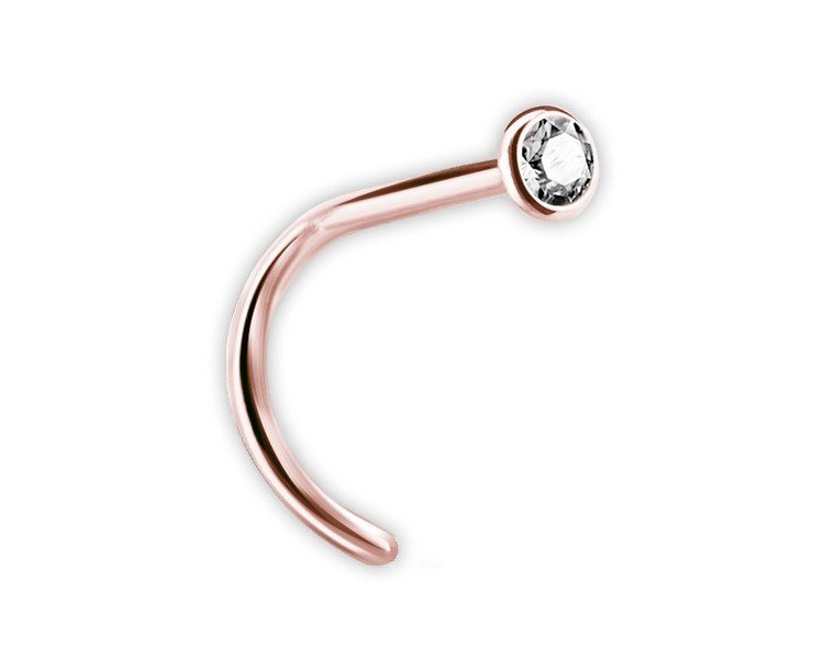 RG 316 JEWELLD NOSE STUD BENT 0,8mm sfera 2.35mm RG 316 JEWELLD NOSE STUD BENT 0,8mm sfera 2.35mm