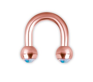 RG 316 DOUBLE JEWELLED MICRO U BARBELLS 1,2x4mm