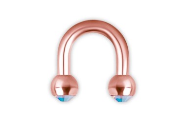 RG 316 DOUBLE JEWELLED MICRO U BARBELLS 1,2x4mm