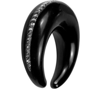 CRYSTAL HORN CIRCULAR CLAW TUSK FRONT